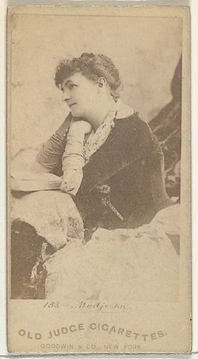 Modjeska, from the Actors and Actresses series (N171) for Old Judge Cigarettes