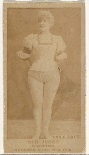 Annie Boyd, from the Actors and Actresses series (N171) for Old Judge Cigarettes