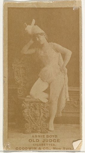 Annie Boyd, from the Actors and Actresses series (N171) for Old Judge Cigarettes