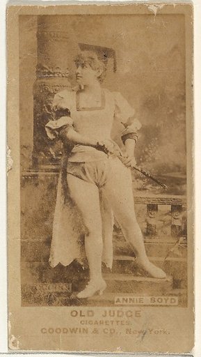 Annie Boyd, from the Actors and Actresses series (N171) for Old Judge Cigarettes