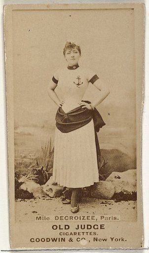 Mlle. Decroizee, Paris, from the Actors and Actresses series (N171) for Old Judge Cigarettes