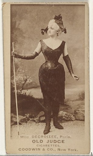 Mlle. Decroizee, Paris, from the Actors and Actresses series (N171) for Old Judge Cigarettes