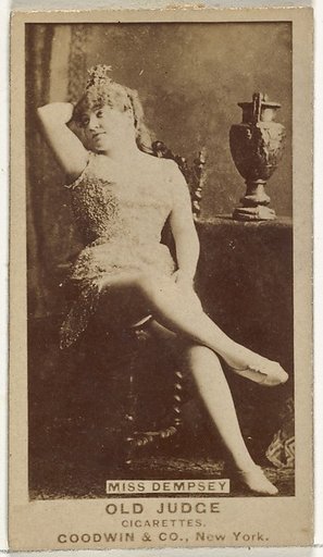 Miss Dempsey, from the Actors and Actresses series (N171) for Old Judge Cigarettes