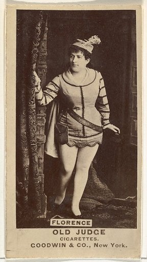 Florence, from the Actors and Actresses series (N171) for Old Judge Cigarettes