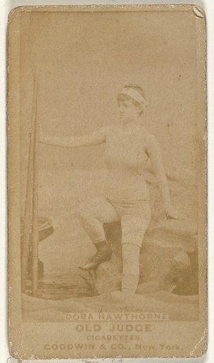 Dora Hawthorne, from the Actors and Actresses series (N171) for Old Judge Cigarettes