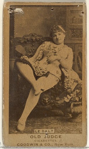 Le Daly, from the Actors and Actresses series (N171) for Old Judge Cigarettes