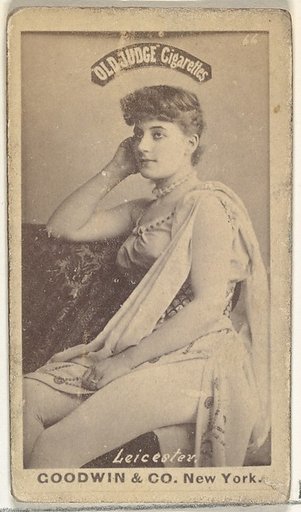 Leicester, from the Actors and Actresses series (N171) for Old Judge Cigarettes