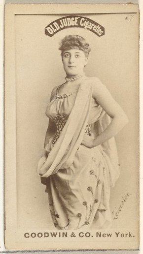 Leicester, from the Actors and Actresses series (N171) for Old Judge Cigarettes