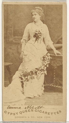 Emma Abbott, from the Actors and Actresses series (N171) for Gypsy Queen Cigarettes