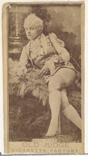 Miss Fish, from the Actors and Actresses series (N171) for Old Judge Cigarettes