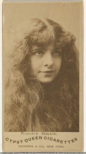 Frankie Kemle, from the Actors and Actresses series (N171) for Gypsy Queen Cigarettes