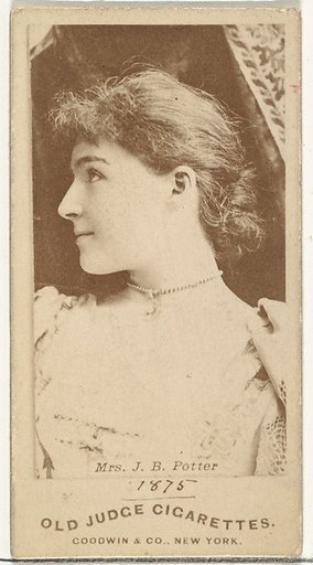 Mrs. J.B. Potter, from the Actors and Actresses series (N171) for Old Judge Cigarettes