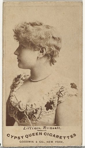 Lillian Russell, from the Actors and Actresses series (N171) for Gypsy Queen Cigarettes