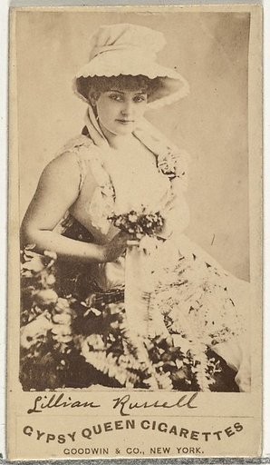 Lillian Russell, from the Actors and Actresses series (N171) for Gypsy Queen Cigarettes