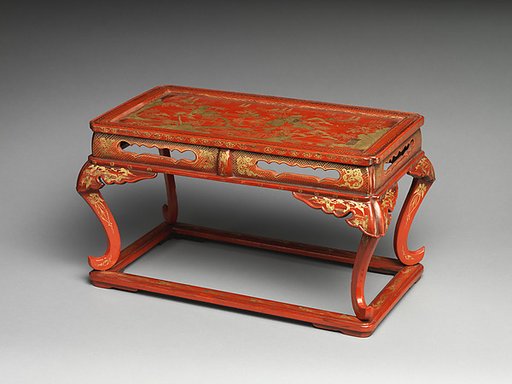 Table with Decoration of a Landscape
