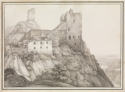The Ruin of Liebenstein Castle near Bornhofen am Rhein, Seen from the North-West