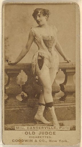 Mlle. Danderville, Paris, from the Actors and Actresses series (N171) for Old Judge Cigarettes