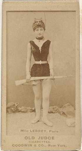 Mlle. Lebrey, Paris, from the Actors and Actresses series (N171) for Old Judge Cigarettes