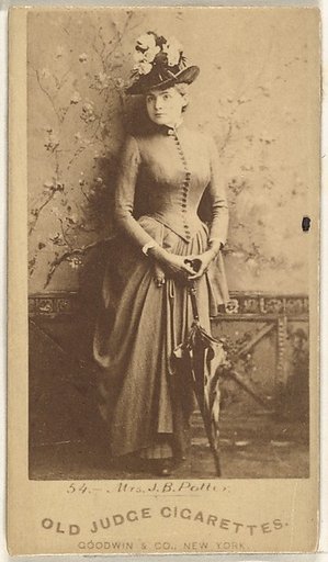 Mrs. J.B. Potter, from the Actors and Actresses series (N171) for Old Judge Cigarettes
