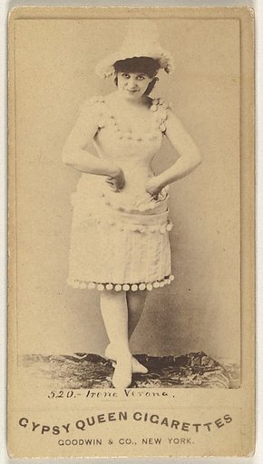 Irene Verona, from the Actors and Actresses series (N171) for Gypsy Queen Cigarettes