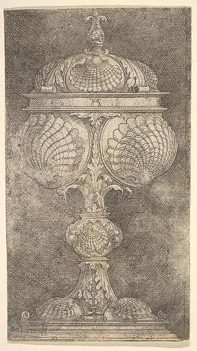 Covered Goblet with Shells