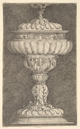 Covered Goblet with a Winged Ball on Top