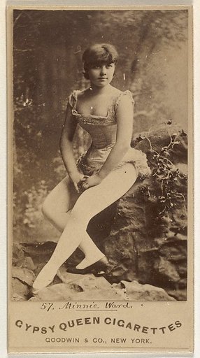 Minnie Ward, from the Actors and Actresses series (N171) for Gypsy Queen Cigarettes