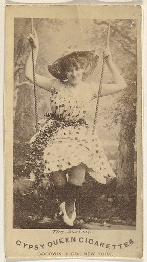 The Swing, from the Actors and Actresses series (N171) for Gypsy Queen Cigarettes