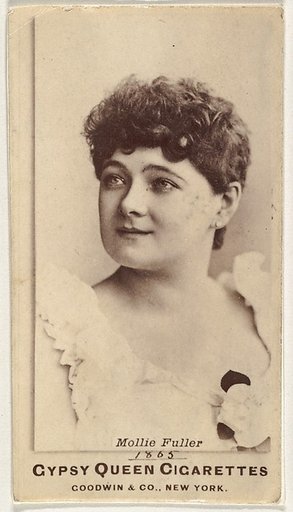 Mollie Fuller, from the Actors and Actresses series (N171) for Gypsy Queen Cigarettes