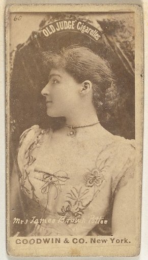 Mrs. James Brown Potter, from the Actors and Actresses series (N171) for Old Judge Cigarettes