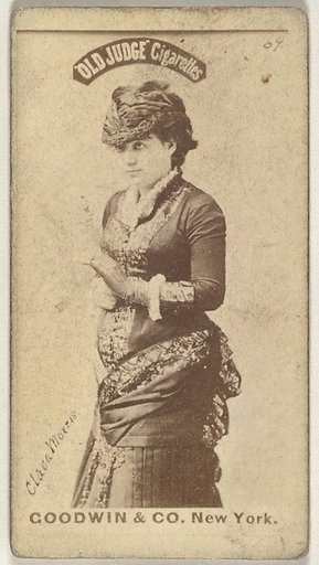 Clara Morris, from the Actors and Actresses series (N171) for Old Judge Cigarettes