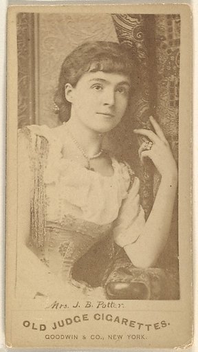 Mrs. J.B. Potter, from the Actors and Actresses series (N171) for Old Judge Cigarettes