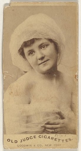 From the Actors and Actresses series (N171) for Old Judge Cigarettes