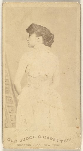 From the Actors and Actresses series (N171) for Old Judge Cigarettes