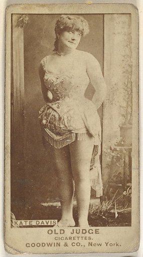 Kate Davis, from the Actors and Actresses series (N171) for Old Judge Cigarettes