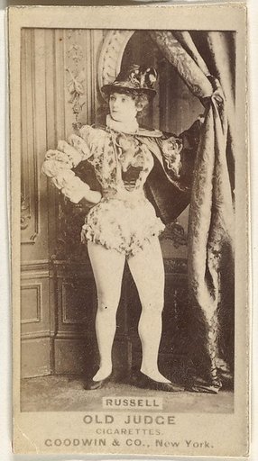 Russell, from the Actors and Actresses series (N171) for Old Judge Cigarettes