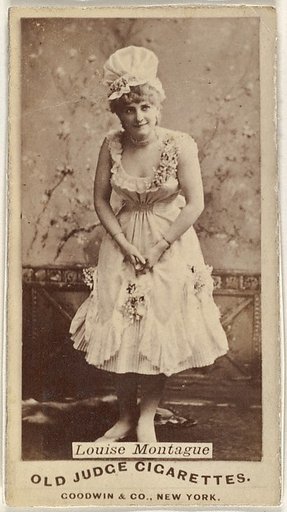 Louise Montague, from the Actors and Actresses series (N171) for Old Judge Cigarettes