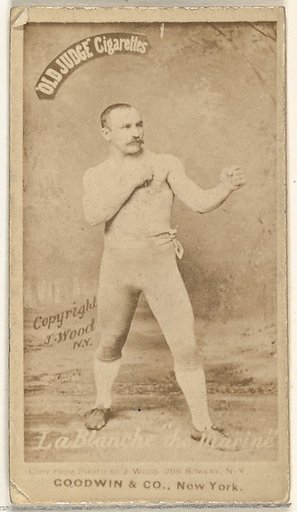 George La Blanche "The Marine", from the Celebrities and Prizefighters series (N174) for Old Judge Cigarettes