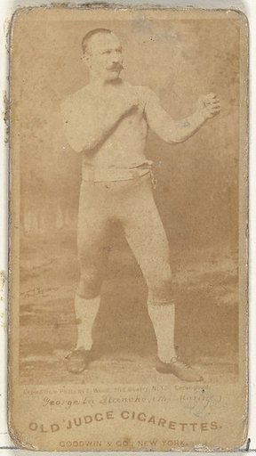 George La Blanche "The Marine", from the Celebrities and Prizefighters series (N174) for Old Judge Cigarettes
