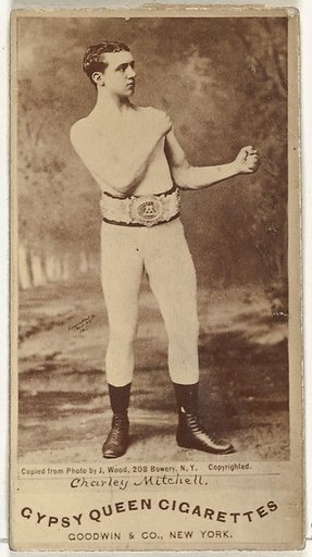 Charley Mitchell, from the Celebrities and Prizefighters series (N174) for Gypsy Queen Cigarettes