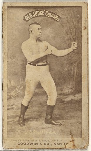 John L. Sullivan, from the Celebrities and Prizefighters series (N174) for Old Judge Cigarettes