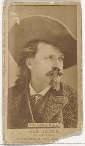 Buffalo Bill, from the Celebrities and Prizefighters series (N174) for Old Judge Cigarettes