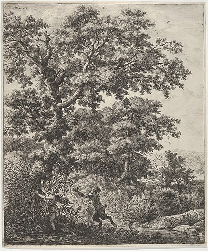 Landscape with Pan and Syrinx, from "Six Mythological Scenes"