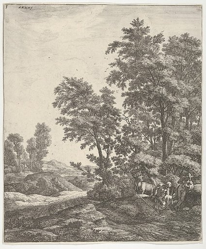Landscape with Mercury and Argus, from "Six Mythological Scenes"