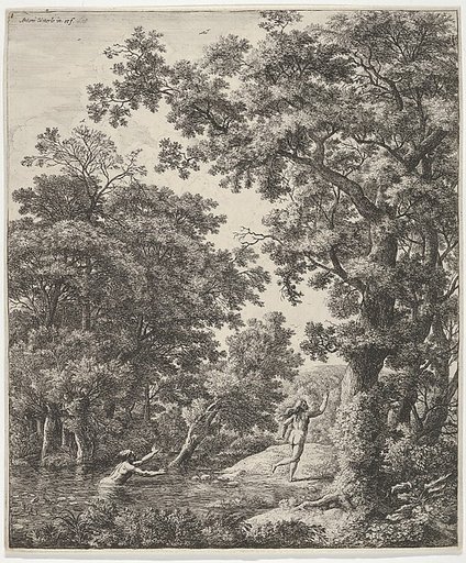 Landscape with Alpheus and Arethusa, from "Six Mythological Scenes"