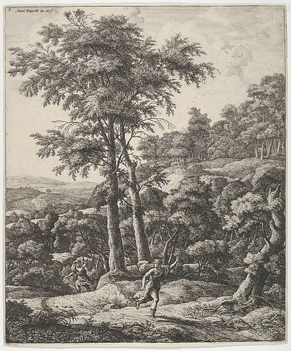 Landscape with Apollo and Daphne, from "Six Mythological Scenes"