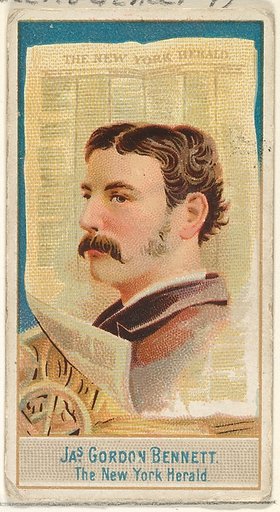 James Gordon Bennett, The New York Herald, from the American Editors series (N1) for Allen & Ginter Cigarettes Brands