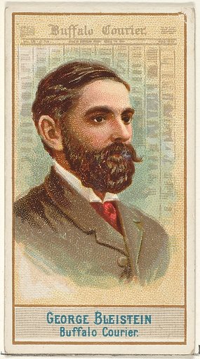 George Bleistein, Buffalo Courier, from the American Editors series (N1) for Allen & Ginter Cigarettes Brands