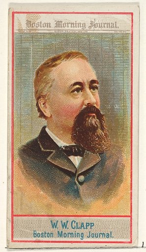 W.W. Clapp, Boston Morning Journal, from the American Editors series (N1) for Allen & Ginter Cigarettes Brands