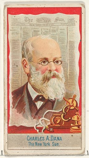 Charles A. Dana, The New York Sun, from the American Editors series (N1) for Allen & Ginter Cigarettes Brands